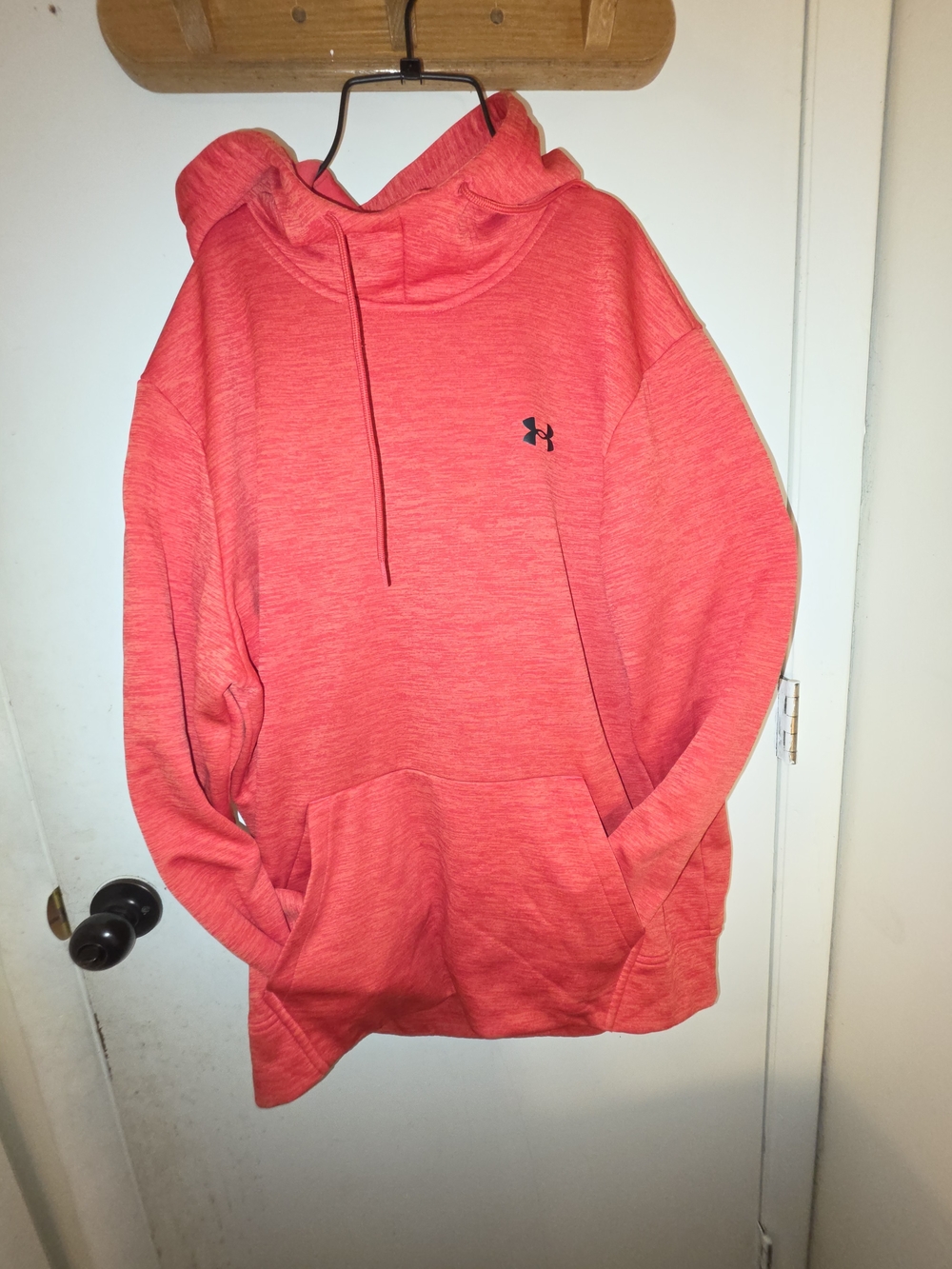 Under Armour Women's Coral-Red Pullover Hoodie